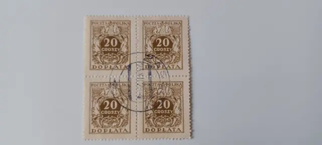 Briefmarken Poczta Polska 1927 20 Groszy Doplata gestempelt 23.12.29