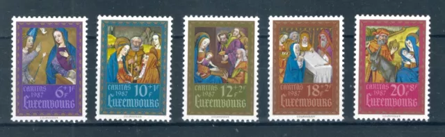 Luxembourg 1987 National Welfare Fund full set of stamps. MNH. Sg 1214-1218