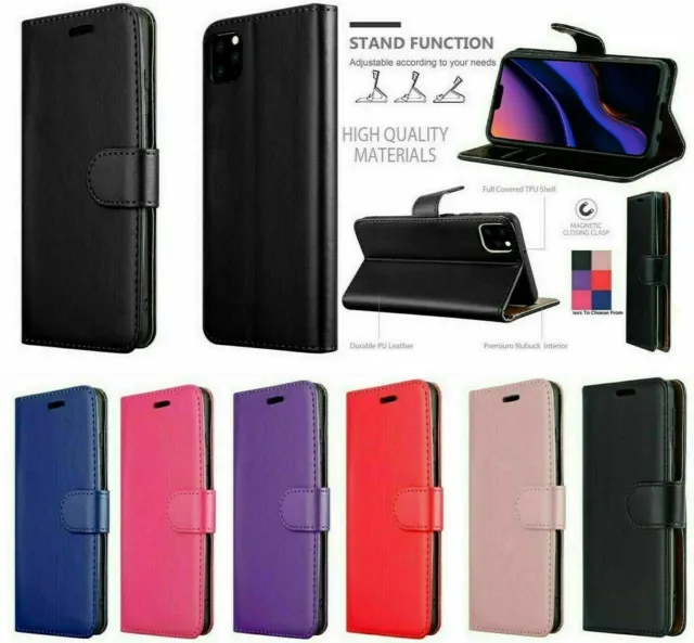 Case For iPhone 15 14 13 12 11 PRO XS MAX XR X 8 7 6 5 Leather Flip Wallet Cover