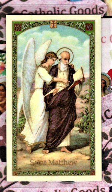 PRAYER TO ST Matthew the Apostle - Laminated Holy Card 043E £1.52 ...