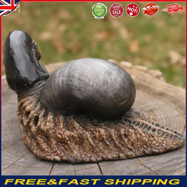 Snail Garden Statue Figurine Resin Animal Sculpture for Indoor Outdoor -