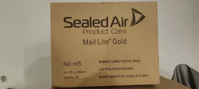 Luftpolstertaschen Sealed-Air Mail Lite für DIN C4Typ H, gold