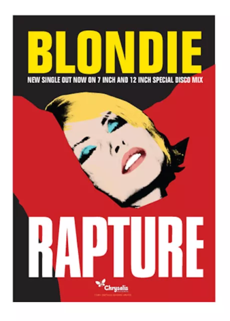 Blondie Rapture - New Single Poster - A2