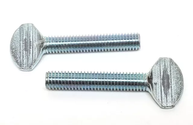 10, 50, & 100 PACK! 3/8"-16 x 2" Type B Regular Thumb Screw No Shoulder Zinc (HR