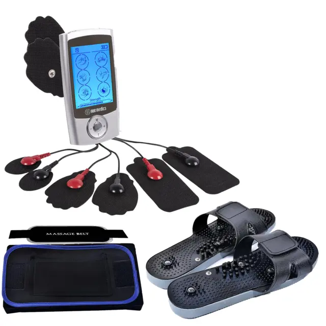 Tens PMS Unit Rechargeable Battery Electrotherapy Muscle Stimulator Combo Set