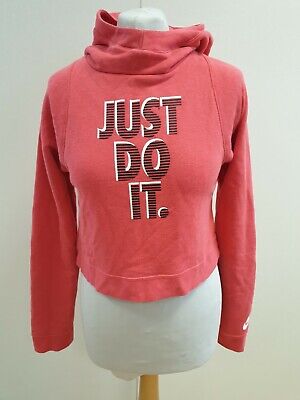 Jj693 Girls Nike Salmon Pink Casual Sweatshirt Pullover Hoodie Uk Xl 13-15 Yrs