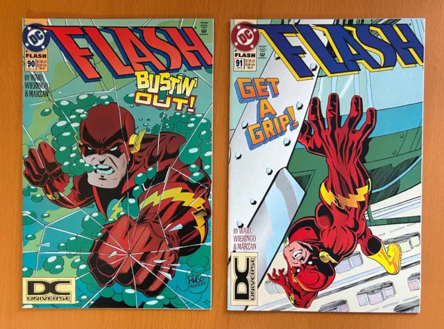 Flash #90 & 91 (DC 1994) 2 x VF+ comics