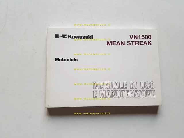 Kawasaki VN 1500 Mean Streak 2002 manuale uso originale italiano