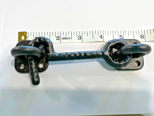 NEW NIP Sliding Barn Door Cast Iron Hook Latch Lock Screws Country Rustic