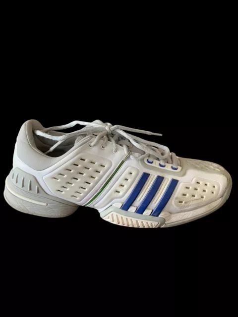 ADIDAS BARRICADE NOVAK Pro Tennis Shoe Mens Size 11.5 White/Blue ...