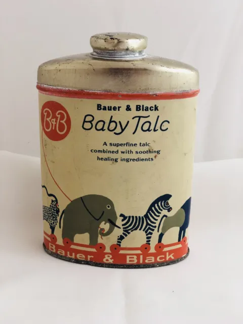 1920s Bauer & Black Baby Talc Tin____________________________________________570