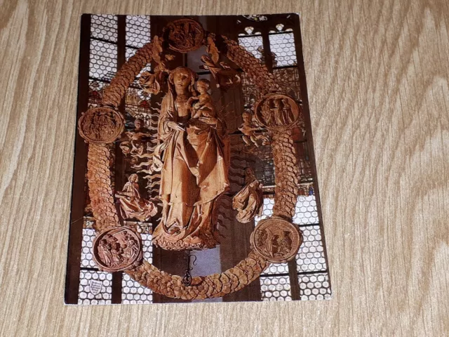 #3053 Bayern Ansichtskarte Til Riemenschneider Madonna im Rosenkranz Volkach