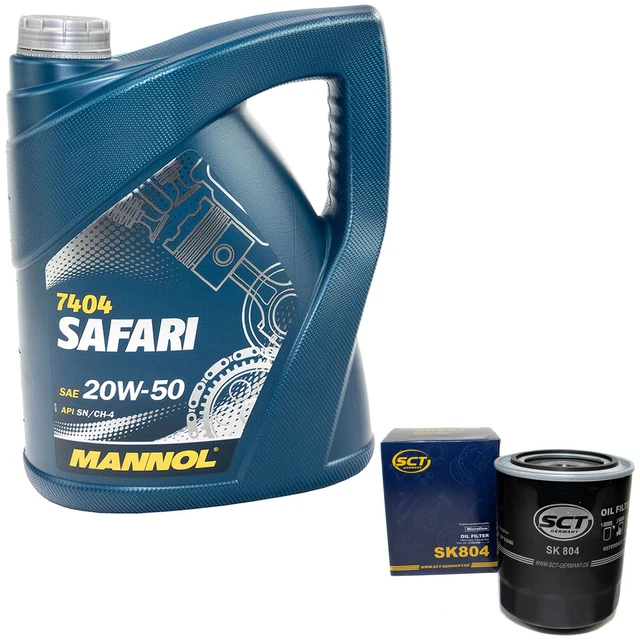 HUILE MOTEUR KIT 20W50 5 Litre + Filtre à Sk 804 pour Toyota Land