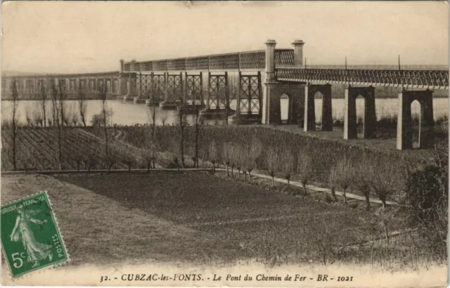 CPA CUBZAC-les-BRIDGES - Le Pont du Chemin de Fer (140284)