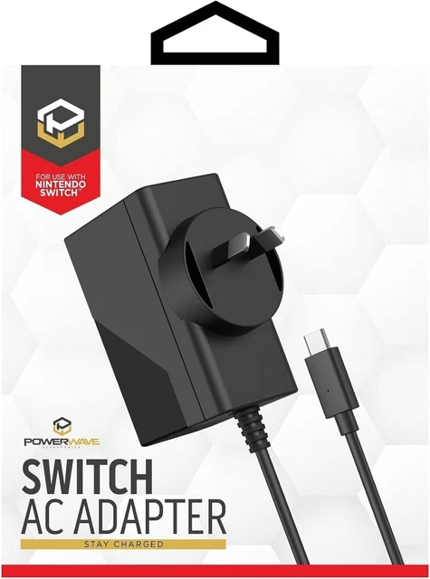 Powerwave Switch AC Adapter for Nintendo Switch Consoles Charging Stations 2