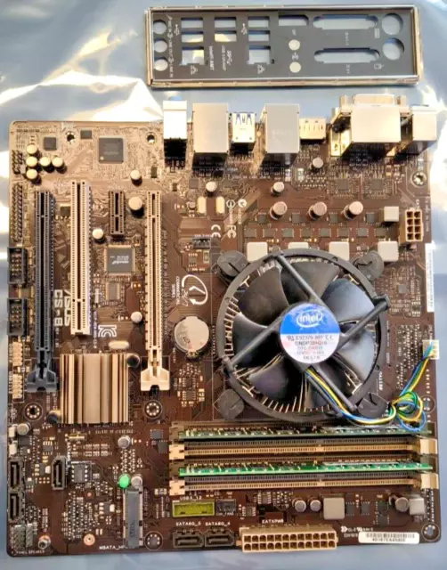 Intel i7-4770 CPU Quad Core 3.4GHz Asus CS-B board 8GB DDR3 Ram LGA1150 DualLan