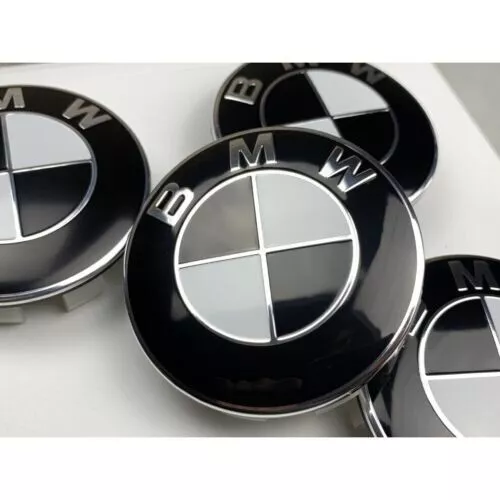 4 set For BMW WHEEL CENTRE CAPS 68mm fit E30,E36,E46,E92 1,3,5,6,7, M3 Z4 X5 X6