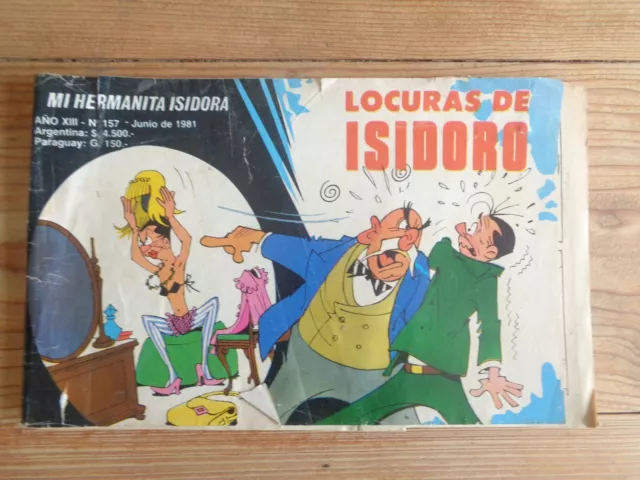 LOCURAS DE ISIDORO 1981 Isidoro Cañones Dante Quinterno BD Argentine Historieta