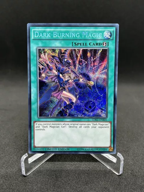 Yugioh Dark Burning Magic LDK2-ENS05 Secret Rare Limited Edition NM
