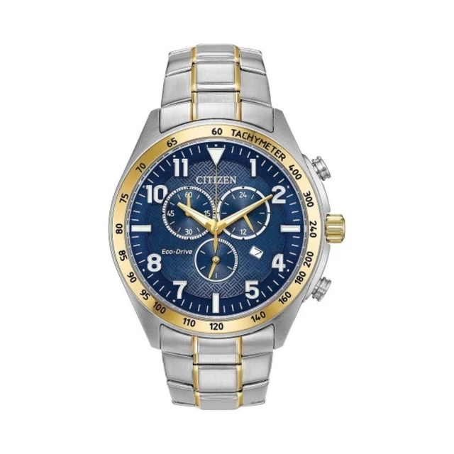 CITIZEN Orologio Uomo Eco-Drive Con Bracciale Acciaio Inox E Vetro Zaffiro