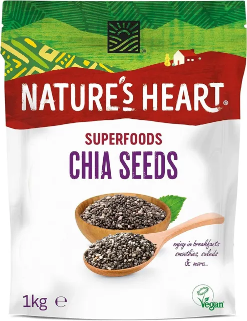 Terrafertil Nature’s Heart Chia Seeds, 1 kg            FAST DELIVERY