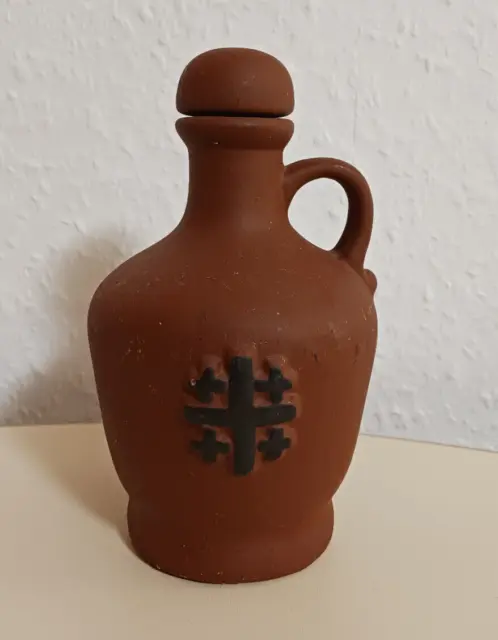 Weihwasserbehälter, Weihwasserflasche, Weihwasserkanne, Keramik, Höhe 16,5 cm