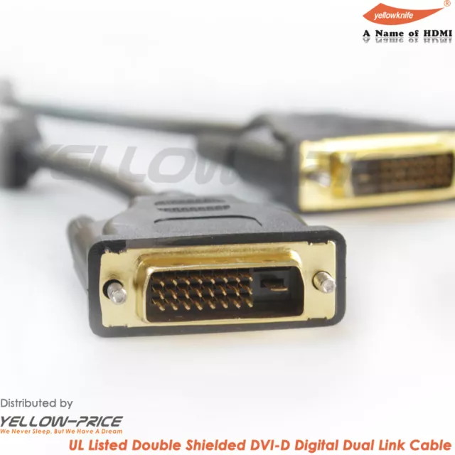 5M 15FT Gold DVI-D SingleLink 24+1Pin Male to Male Cable NEW,Local Sydney Seller 3