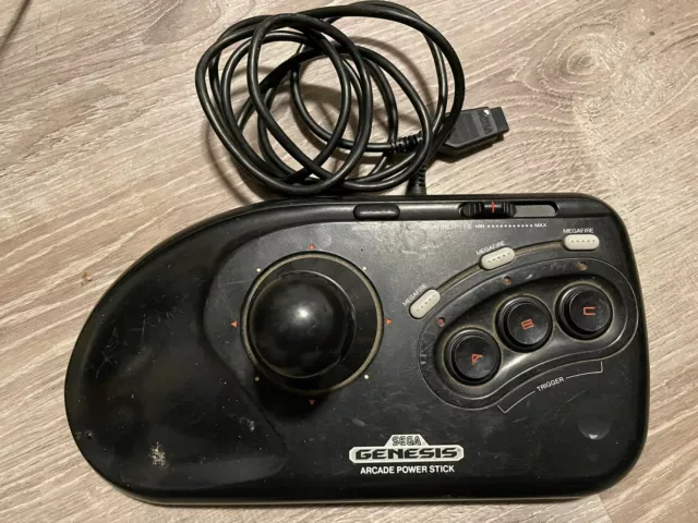 Vintage Sega Genesis Arcade Power Stick 1655 Mega Drive  Retro Gaming TESTED