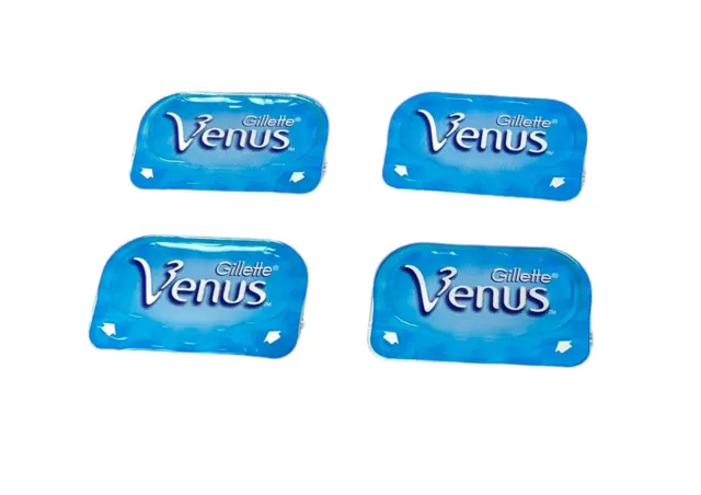 Lote de 4 cartuchos de afeitar de recarga de 3 hojas Gillette Venus para mujer NUEVOS