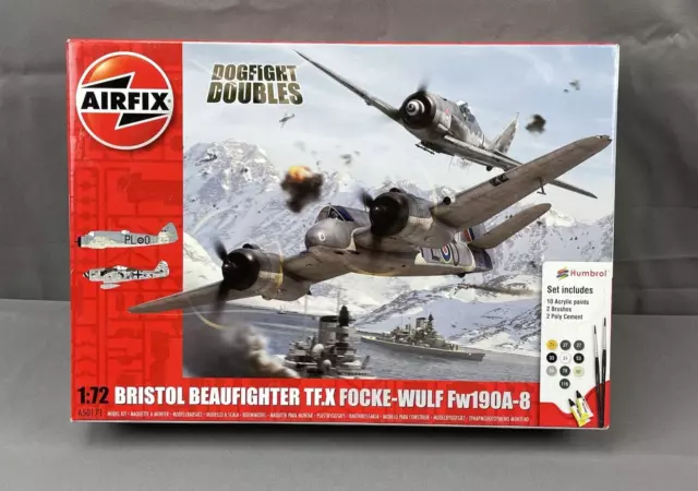 Bristol Beaufighter TF.X Focke-Wulf Fw190A-8 Model 1/72 Dogfight Doubles Airfix