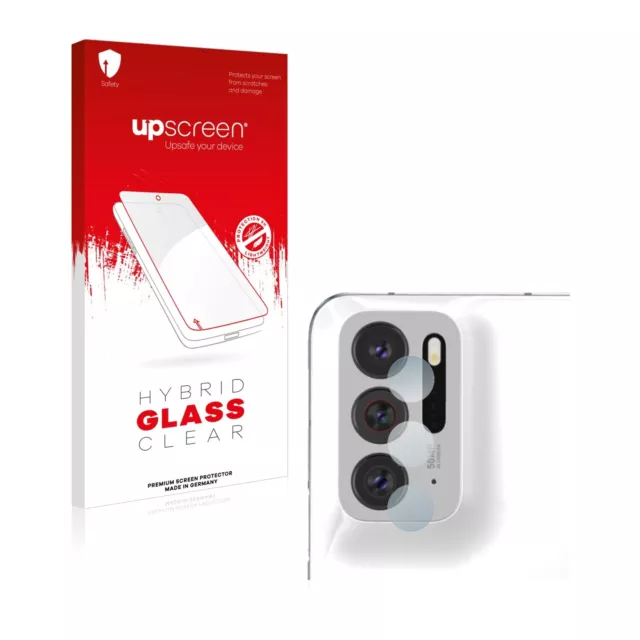 upscreen Hybrid Glass Clear Premium Protector pantalla de cristal vidrio  para Honor 90 Lite (Frontal+Trasero)