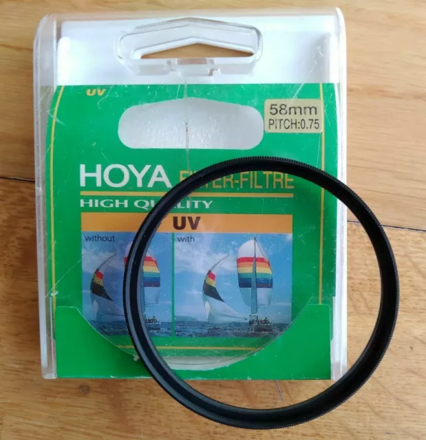 Filtre neuf HOYA anti UV 58 mm pour appareil photo argentique