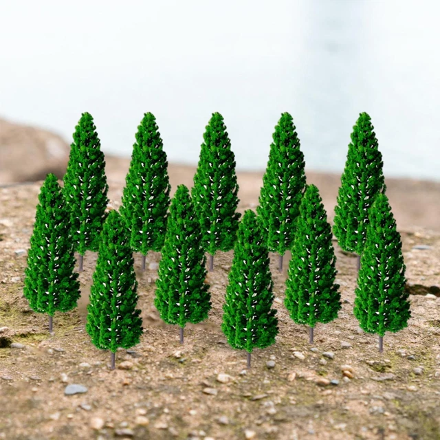 20 PC 9/5CM Modèle Arbre For Train Chemin De Fer Diorama Wargame Parc Paysage EUR 13,76