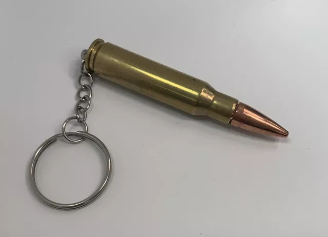 50 Caliber BMG Browning Machine Gun Bullet Keychain- Non-Functional