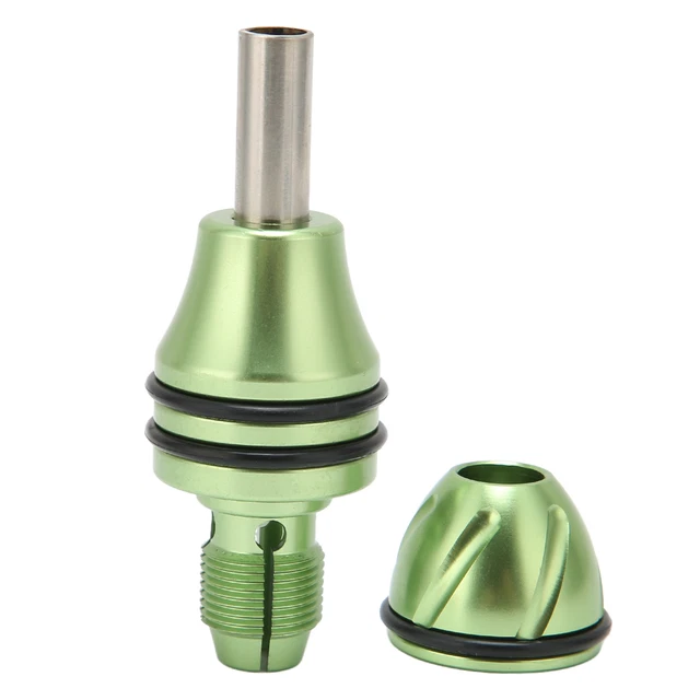 (verde) 24 mm cartucho antideslizante agarre para tatuajes aleación de aluminio cartucho para tatuajes