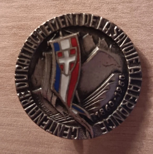 INSIGNE DU CENTENAIRE du rattachement de la Savoie à la France 1960 EUR
