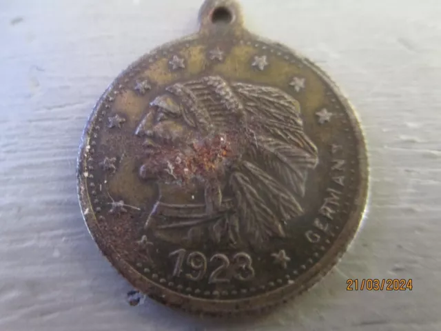 Usa Token Medallion Dated 1923 Imitating 1/4 Eagle Coin  German Made