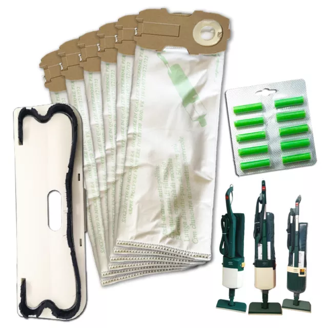 Sacchetti Microfibra Folletto Vk 120 121 122 6Pz + Spazzola Profumi Per Vorwerk