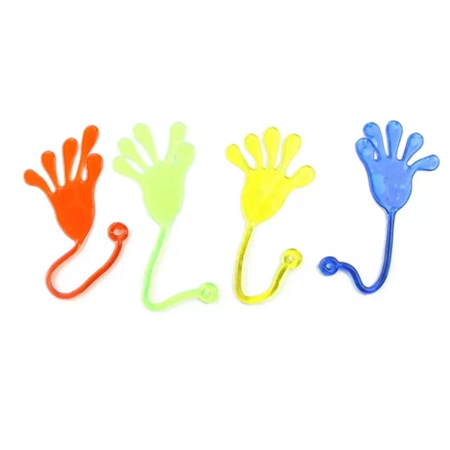 12 Pcs Sticky Hands Party Favors Jelly Toys Palm Child Large Nostalgia