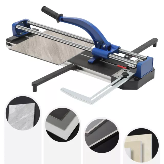 Tile Cutter 60cm Manual Tile Cutter Ceramic Porcelain Cutting Machine w/ Ruler