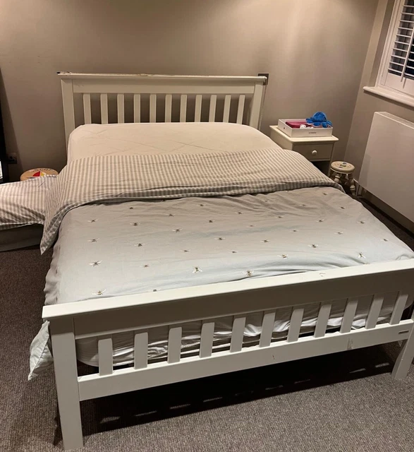 DOUBLE 4FT 6INCHES bed with matress £180.00 PicClick UK