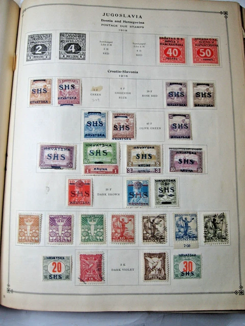 71 Jugoslavia (Bosnia & Herzogovina)-(Croatia & Slavonia) 1918-20Postage  Stamps