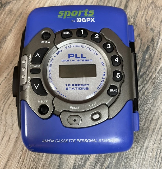 GPX PERSONAL AM/FM Stereo / Cassette Player Model C3317Rs Tested