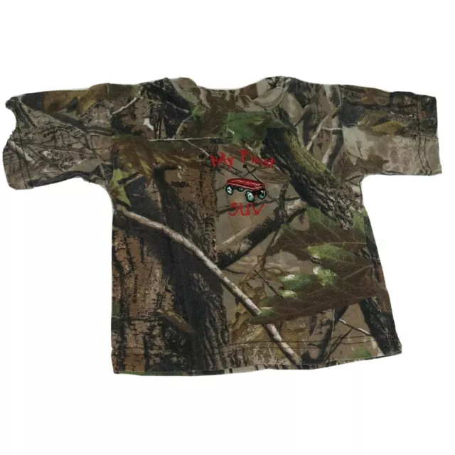 Lil Joey Kritters Camo T-shirt Shirt Toddler Boys Size L Green My First SUV