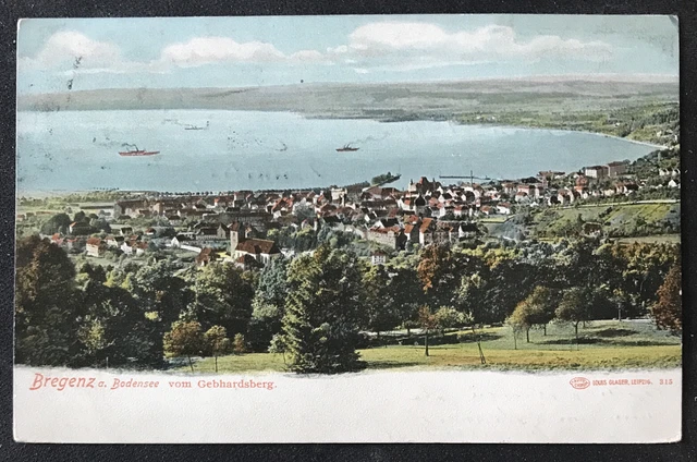 sehr alte Pk Österreich  von 1910 / Bregenz am Bodensee 6900 Vorarlberg