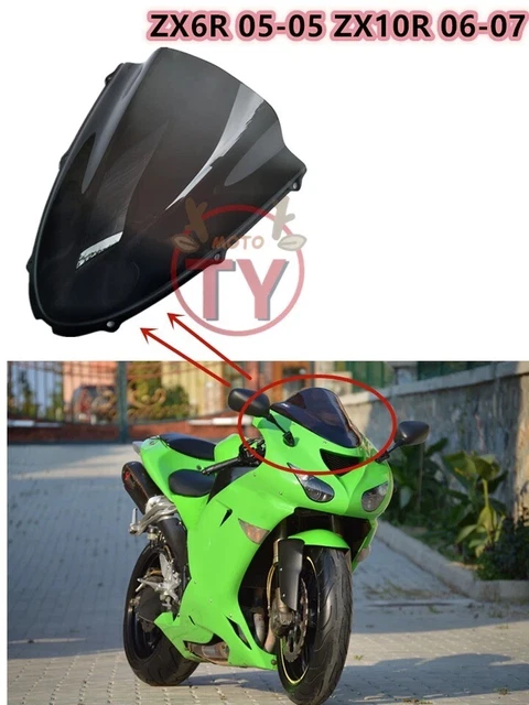 Cupolino Dopoia Bolla Kawasaki Zx10 R 06 07 Fumè Nero Ninja