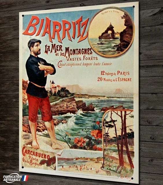 Plaque métal 40x30cm, repro ancienne affiche publicitaire Plaque métal 40x30cm, repro ancienne affiche publicitaire