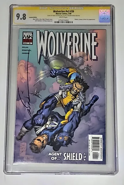 Wolverine v3 no 26 CGC 9.8 signed Marc Silvestri Limited Edition