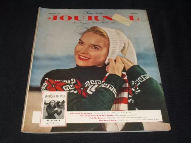 1950 February Ladies' Home Journal Magazine - Helen Ryan Front Cover - E 5140