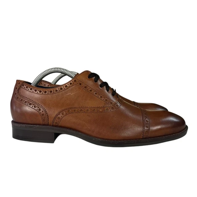 Cole Haan Ross Dustin Cap Brown Leather Wingtip Oxford Shoes Mens‎ Size 8.5 Cole Haan Women main image 3